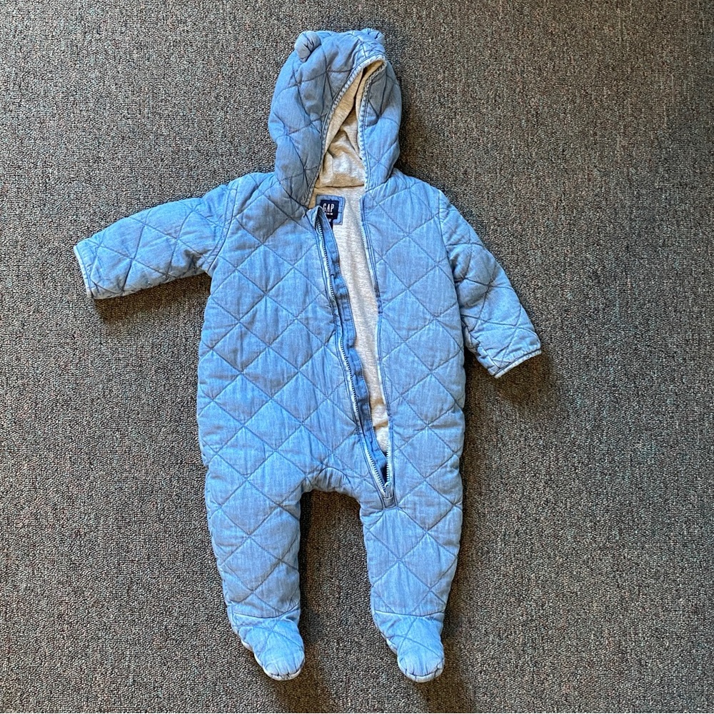 Baby Denim Bear One-Piece